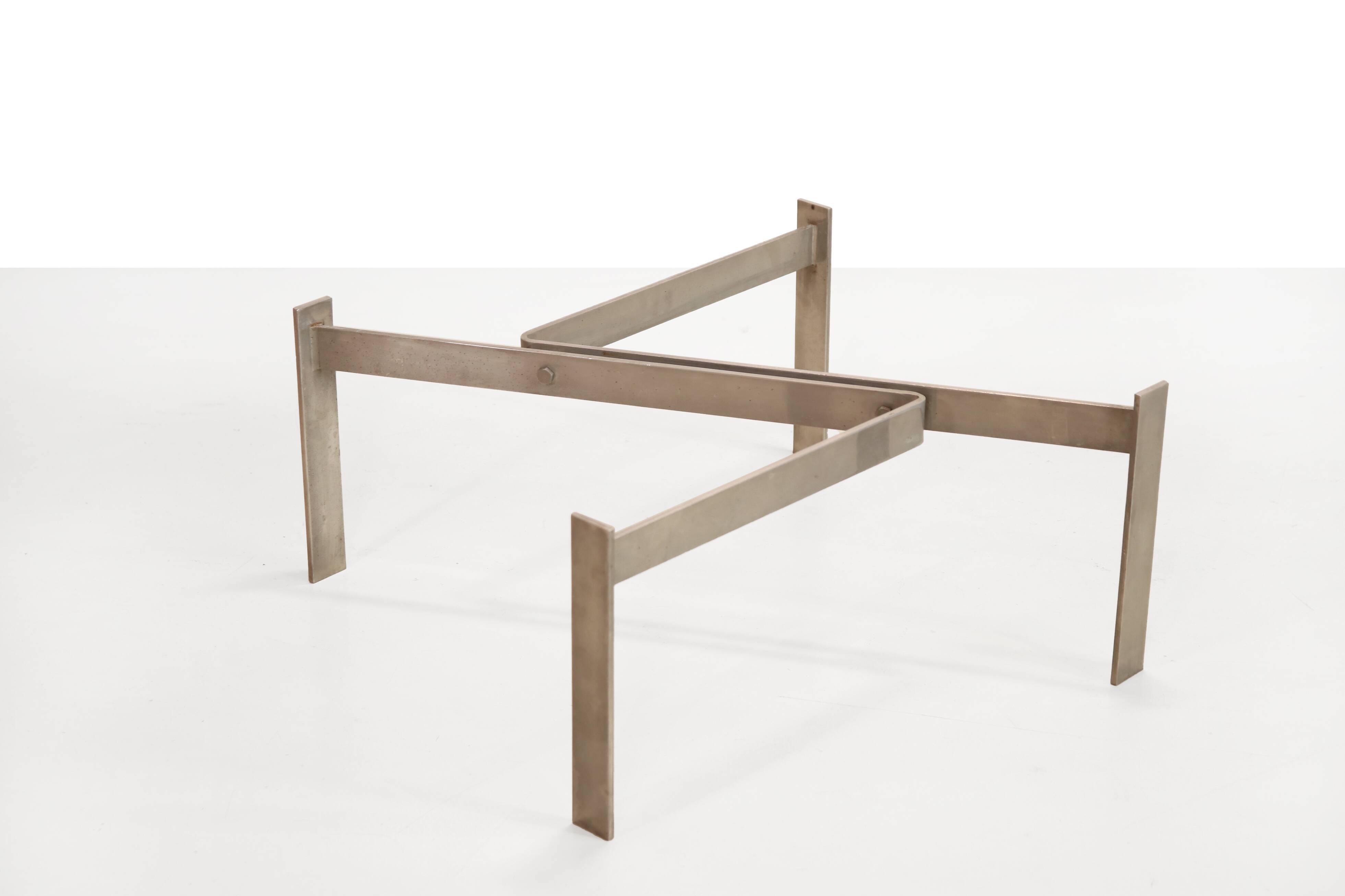 Square Coffee Table with Slate Top Designed by Rob Parry