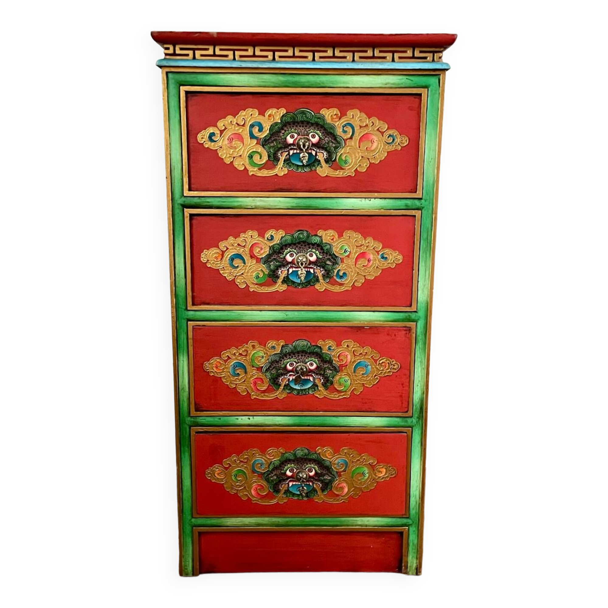 Hand painted Chinese chest of drawers