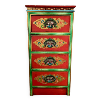 Commode chinoise peinte à la main