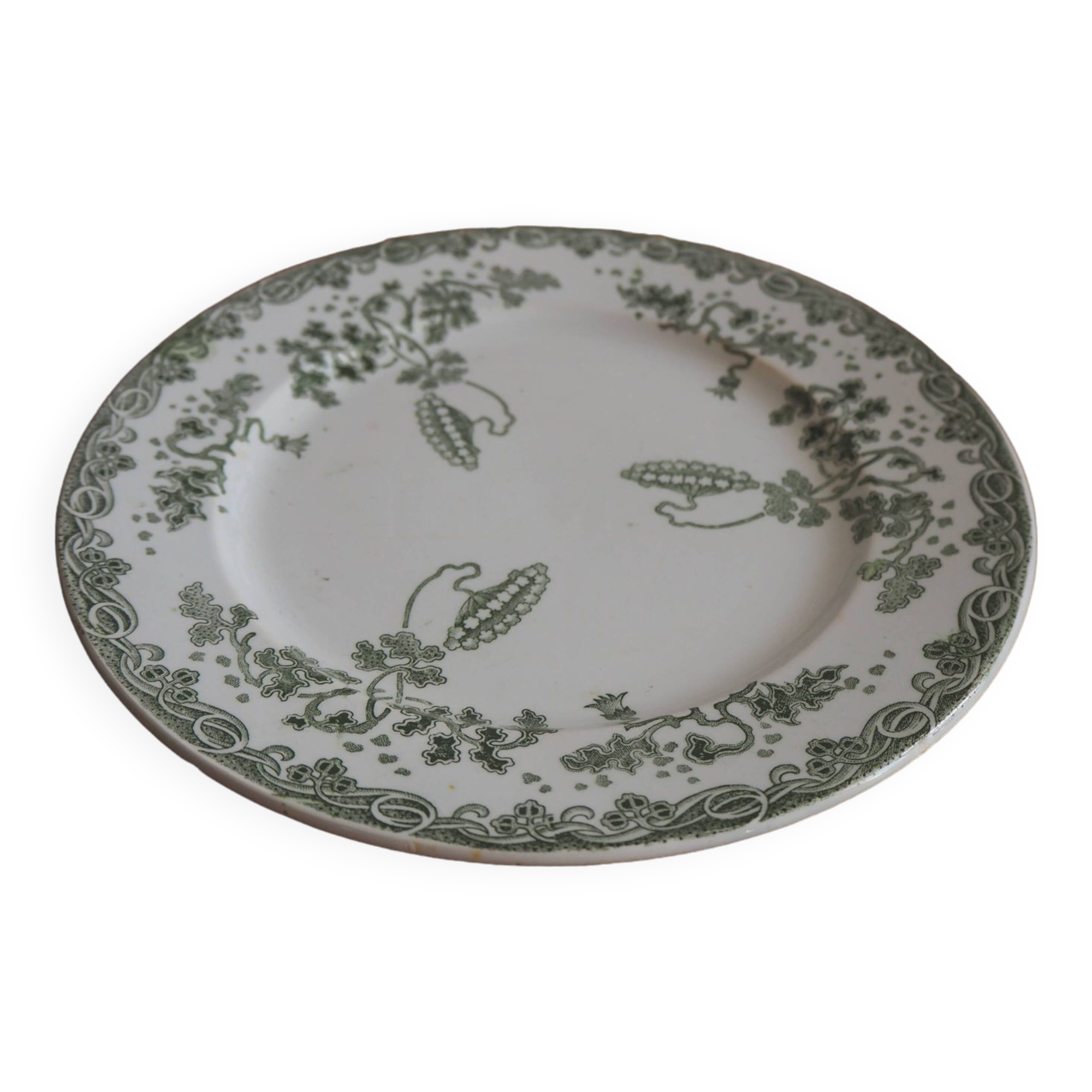 Assiette fleurie St Amand et Hamage