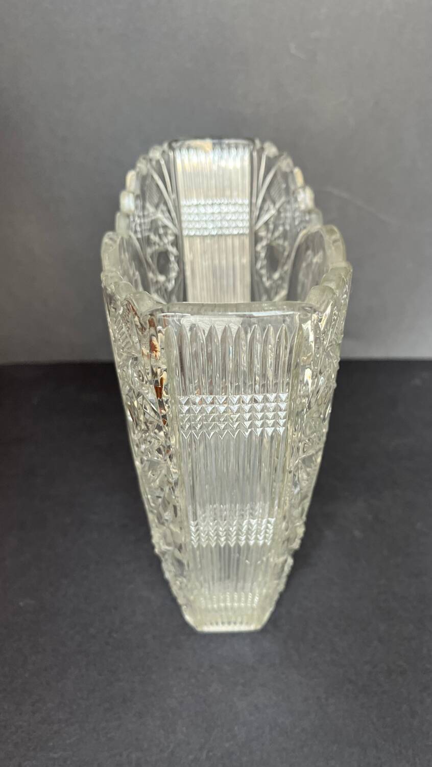 Vintage molded glass vase