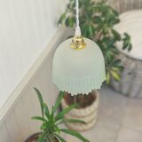 Pair vintage pendant lamp