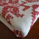 Nappe brodée point de croix 160 x 130 en coton