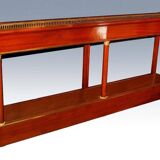Important empire style planter in mahogany and bronze (202 x 99 cm)