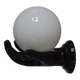 Vintage black opaline globe wall lamp