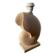Vintage beige ceramic seashell lamp lol