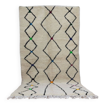 Tapis berbère laine fait main 250 x 132 cm