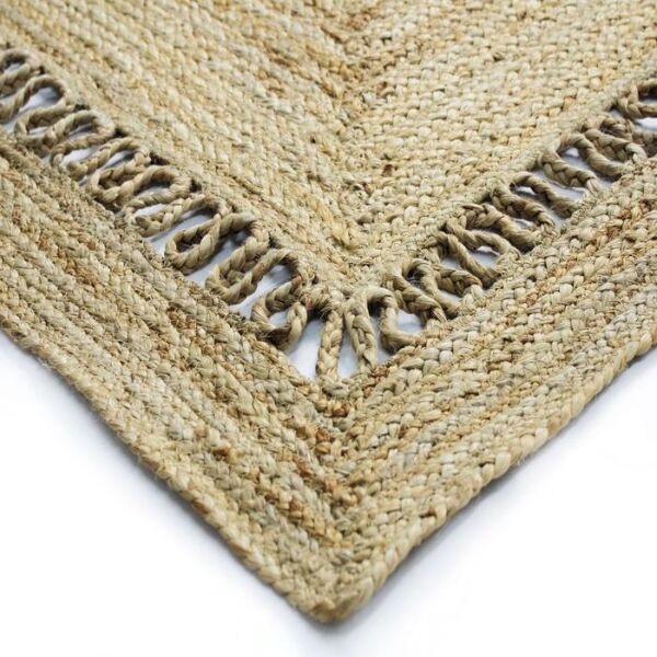 Tapis en jute motif ajouré 120x170 cm
