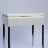 60's white plexi chest stool