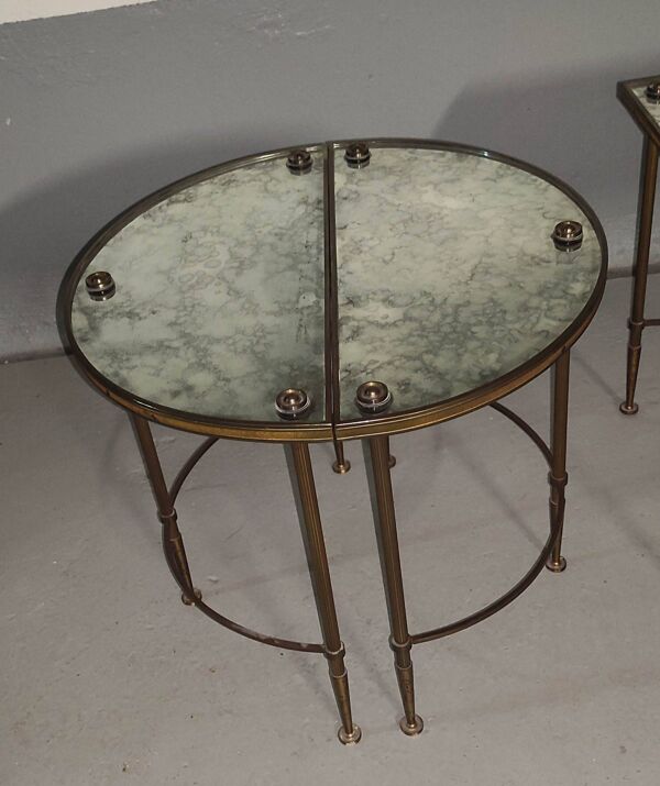 Table basse vintage tri-partite