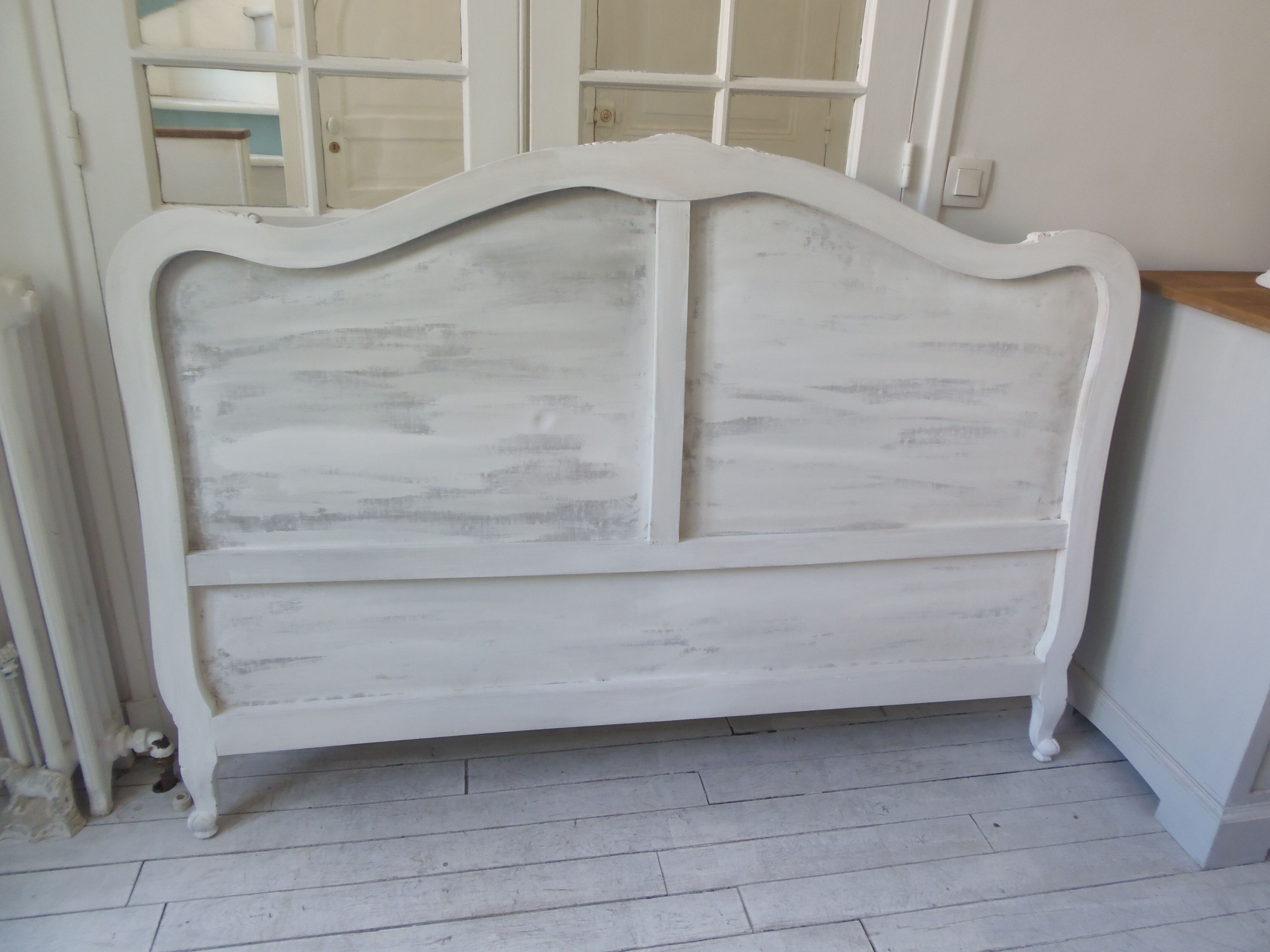 Old headboard of 160 Louis XV style