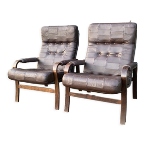 Pair de fauteuils danois