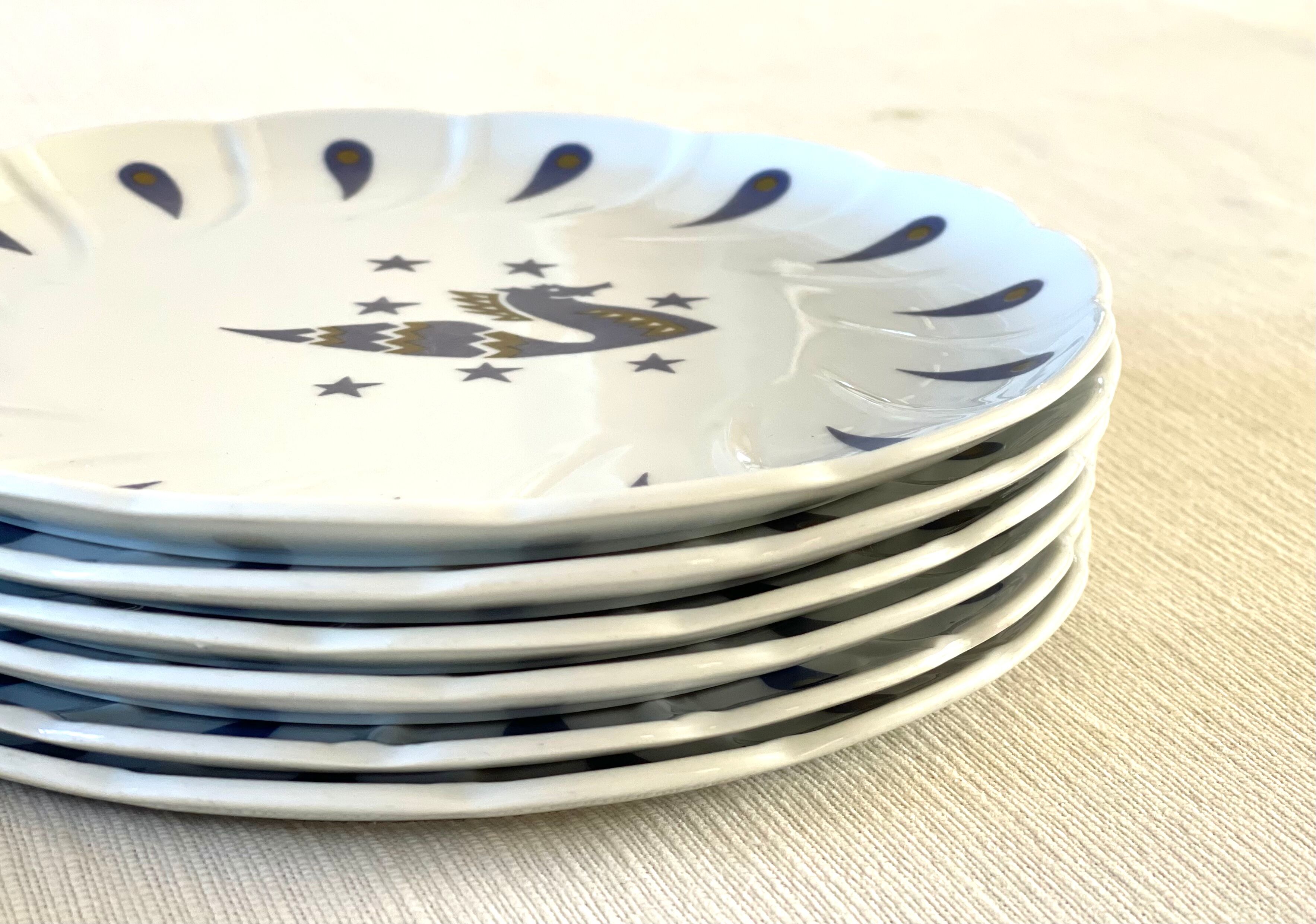 6 Bernardaud plates for Air France