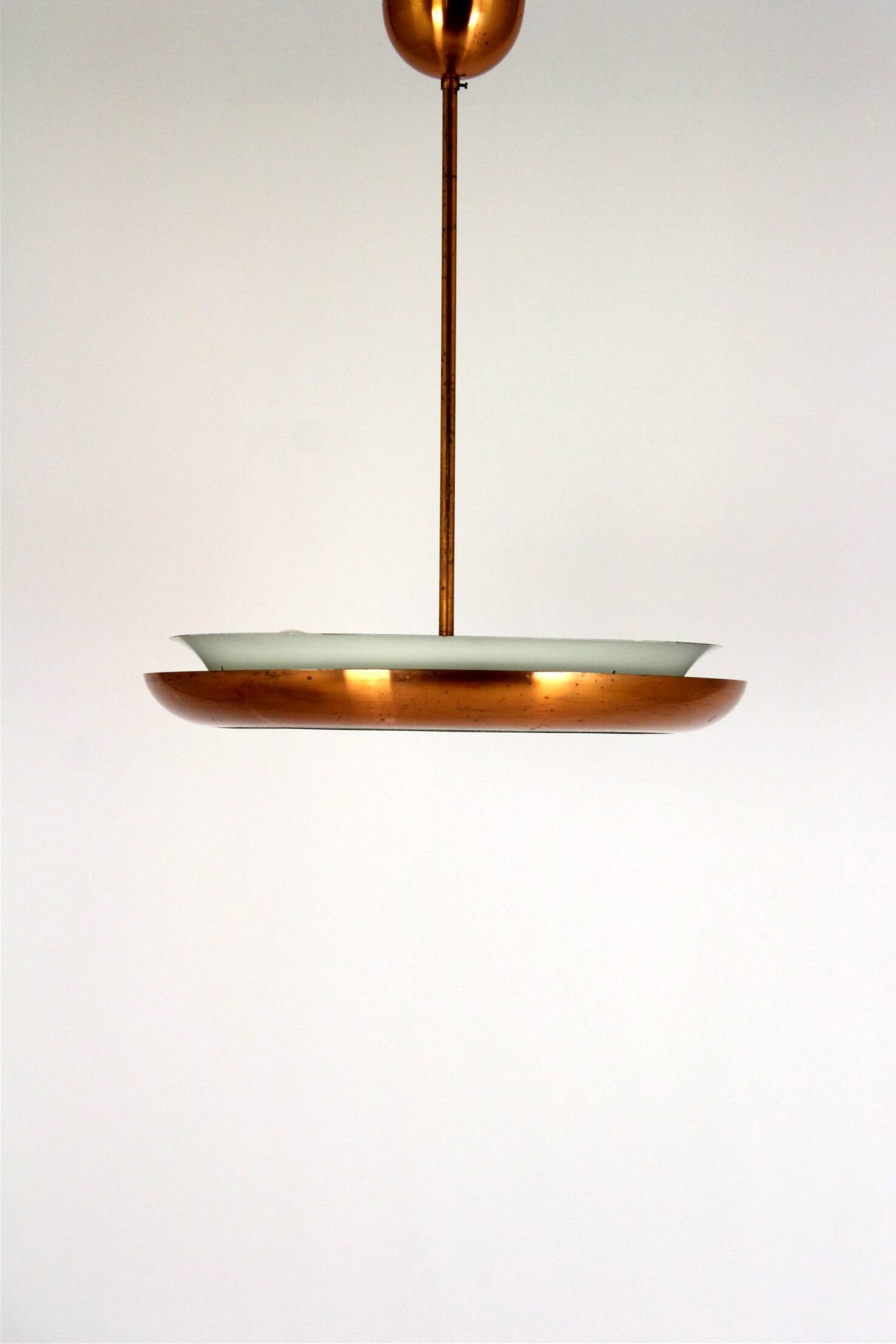 Bauhaus UFO Pendant Lamp by Josef Hurka for Napako, 1930s