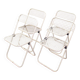Four Talin Spa metal mesh chairs from the 1980s.