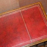 Rare oak partner's desk by Howard & Sons circa 1880 with leather.