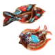 Ceramic aperitif duo Vallauris fish shape