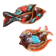 Ceramic aperitif duo Vallauris fish shape