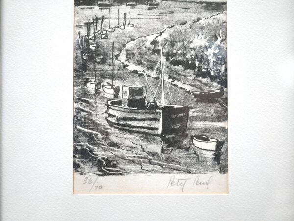 Lithographie signée Paul Petit