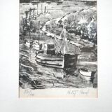Lithograph signed Paul Petit