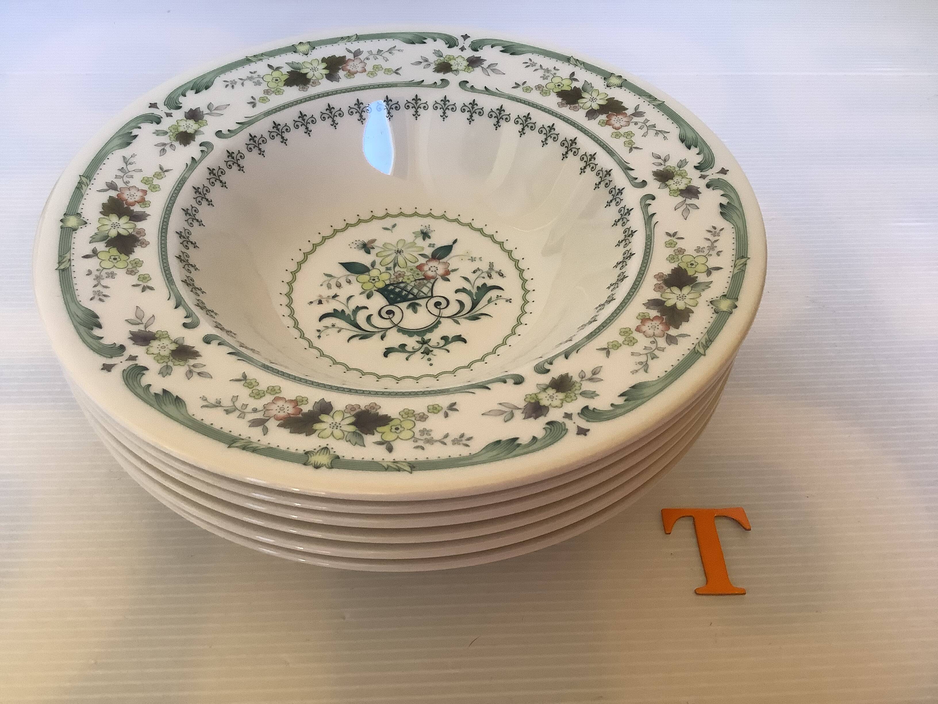 Six Royal Doulton Provençal soup plates