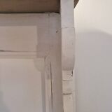 Ancienne étagère en pin blanchi