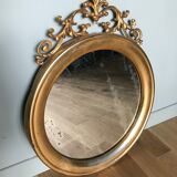 Old round mirror 50x62cm