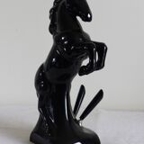 Black ceramic horse