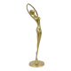 Hollywood Regency Brass Ballerina Figurine Sculpture 30cm