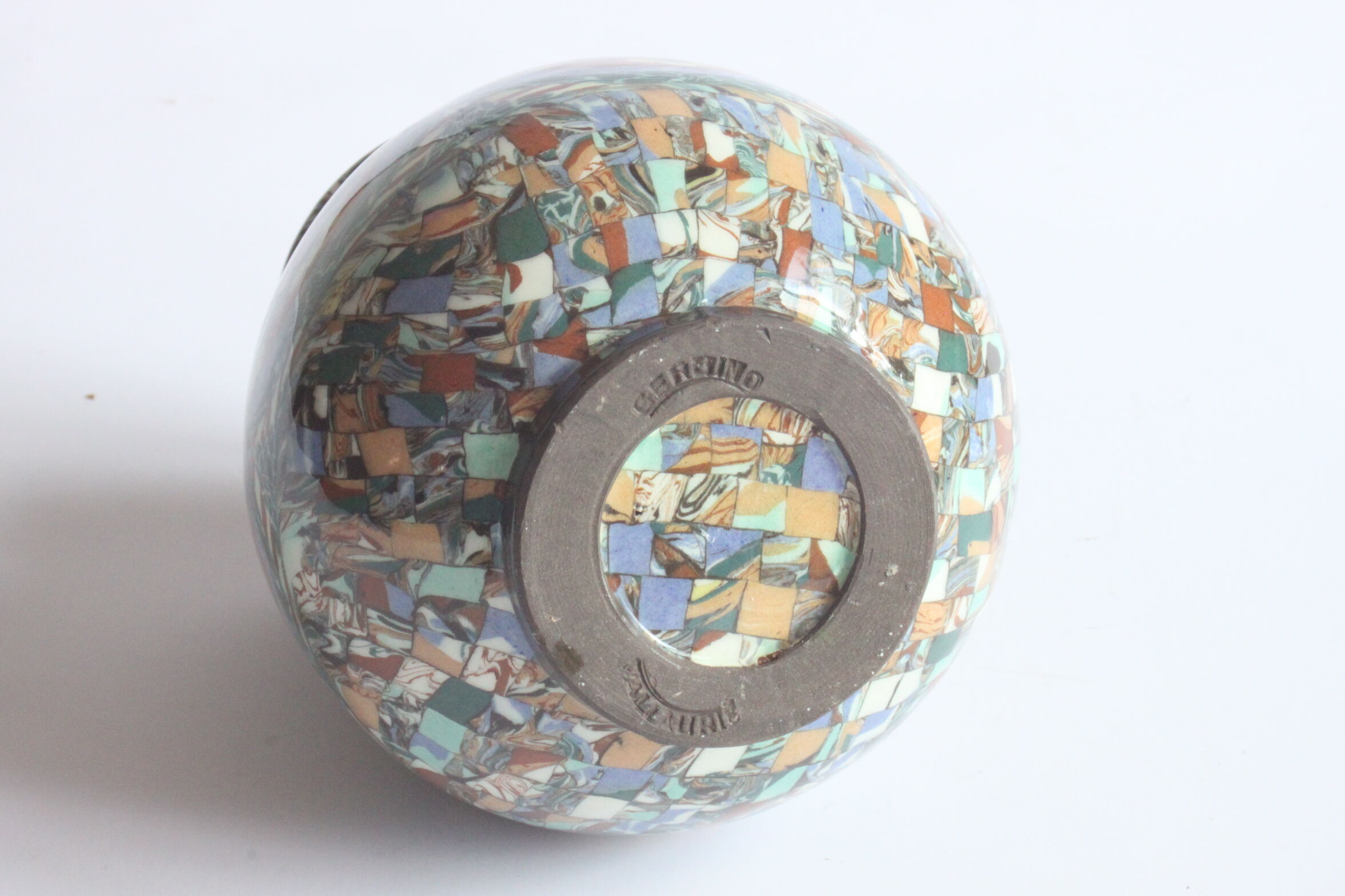 Vase en mosaïque Neriage Par Jean Gerbino, Vallauris 1930S
