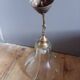 Flower petal glass pendant light, vintage Murano style