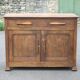 Buffet bas en bois bahut meuble de rangement, meuble ancien
