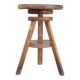 Solid wood screw workshop stool
