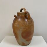 Old 3-handled sandstone jar