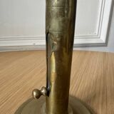 Ancien bougeoir à tirette en laiton