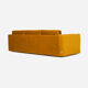 Sofa bergen mustard velour, scandinavian design
