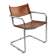 Bauhaus cantilever chair, cognac leather and chrome.