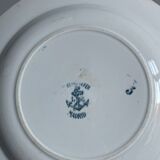 Set of 10 hollow plates Terre de Fer XIXth, model Madrid