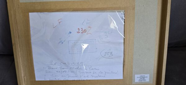 Gisèle FREUND (1908-2000) Photographie - Le Corbusier dans son atelier 1961