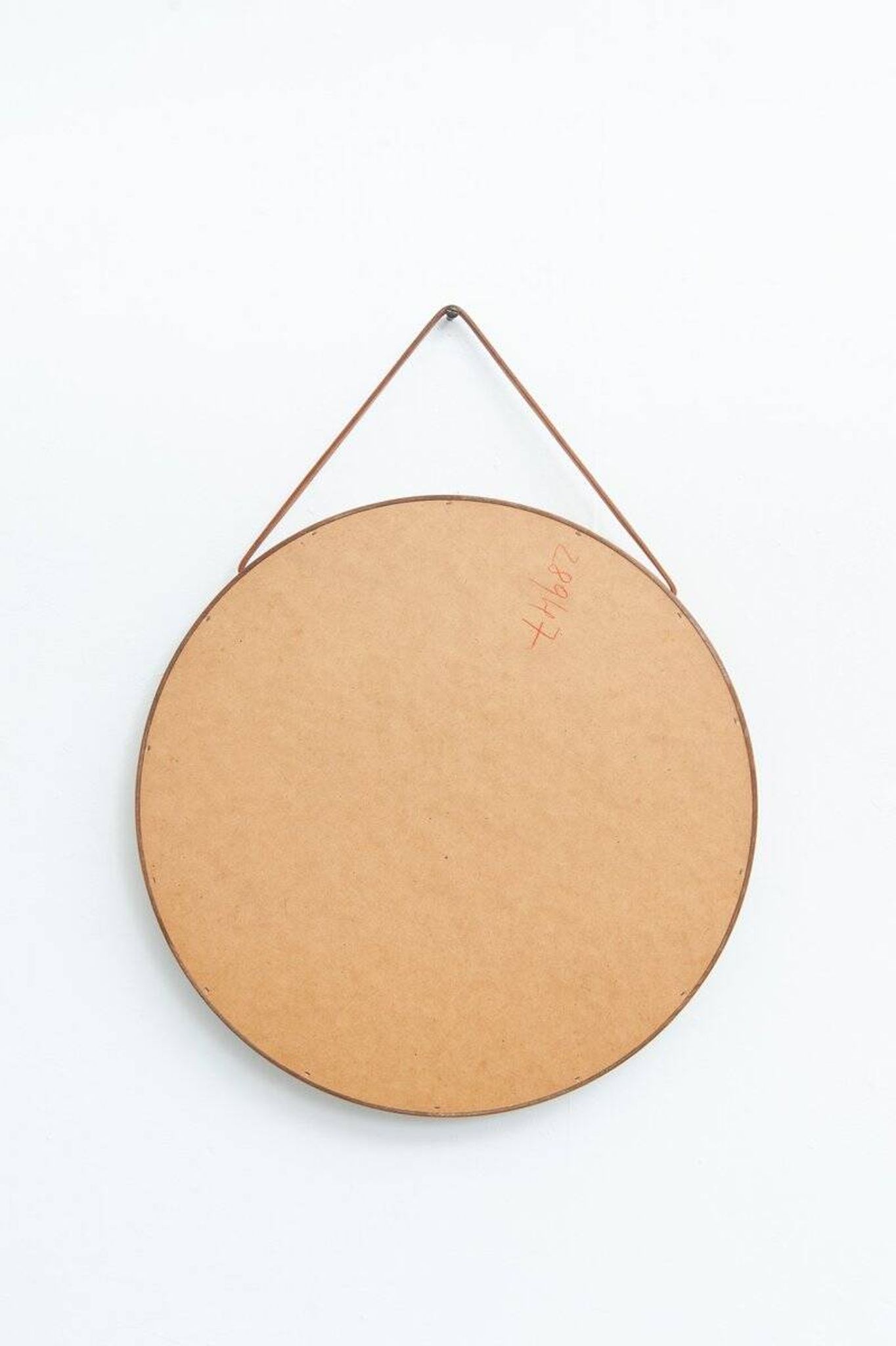 Round mirror by Uno & Östen Kristiansson for Luxus, 1950s