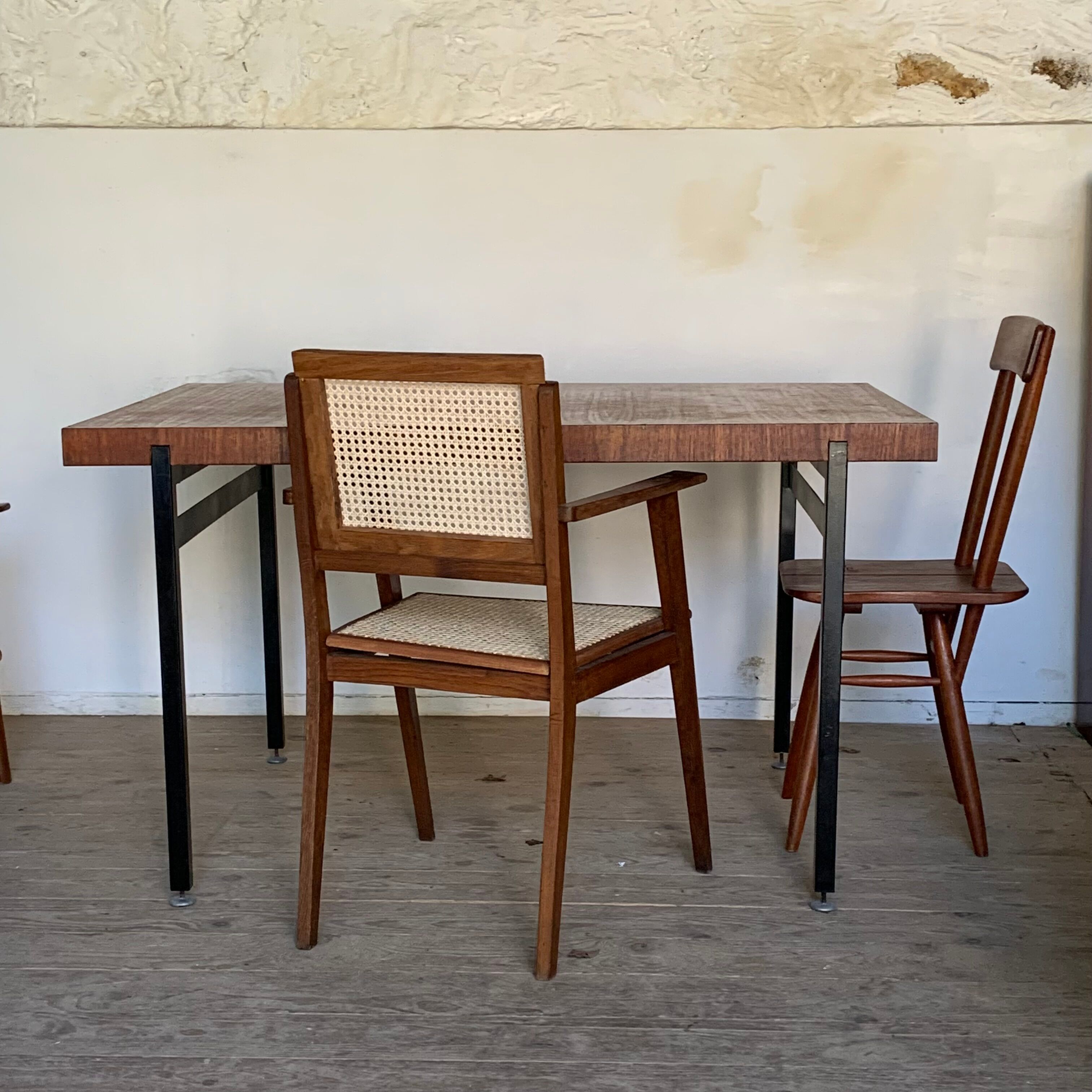 Vintage modernist teak dining table