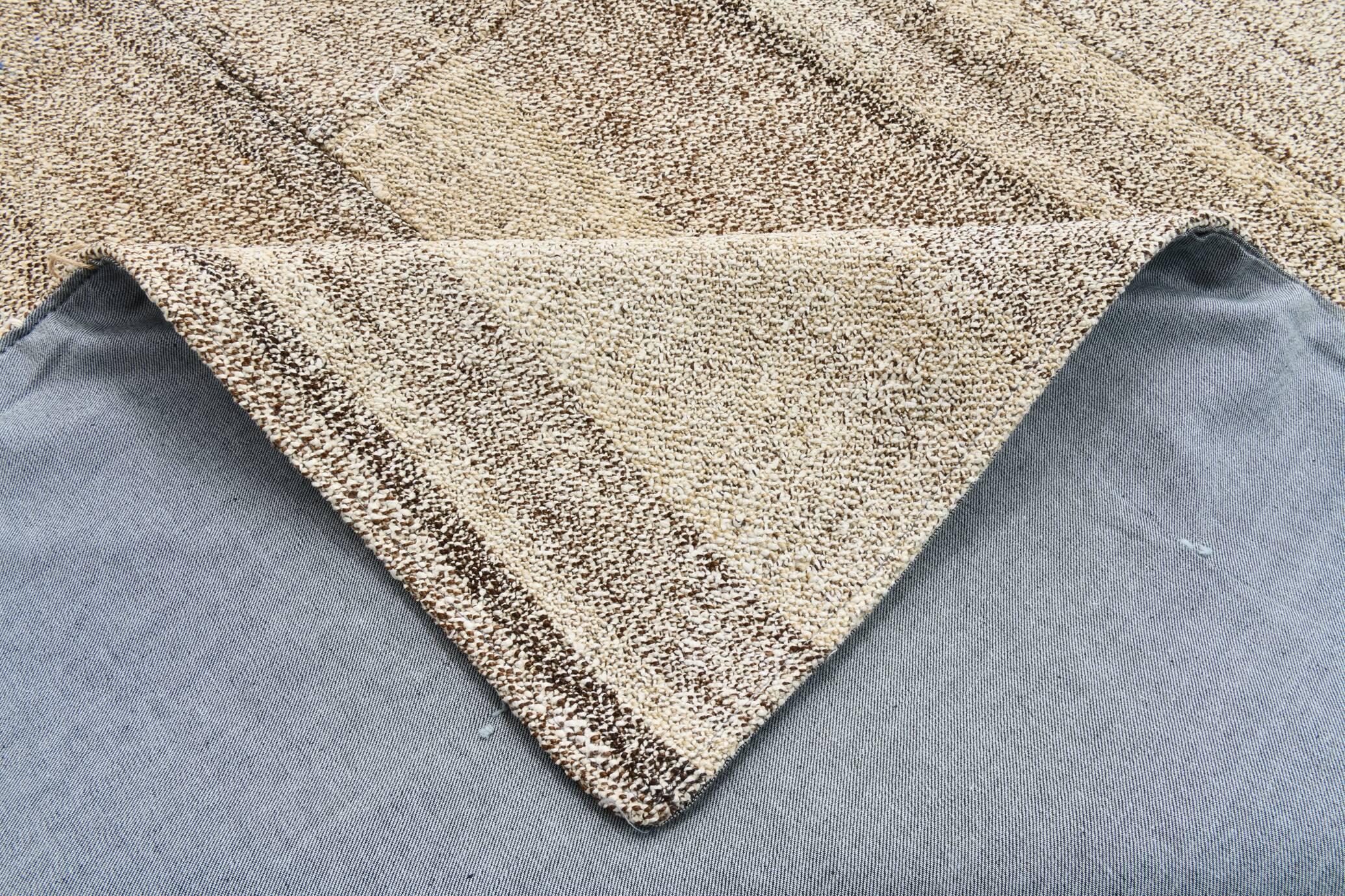 Vintage Camouflage Pattern Turkish Kilim Rug, 171x242Cm