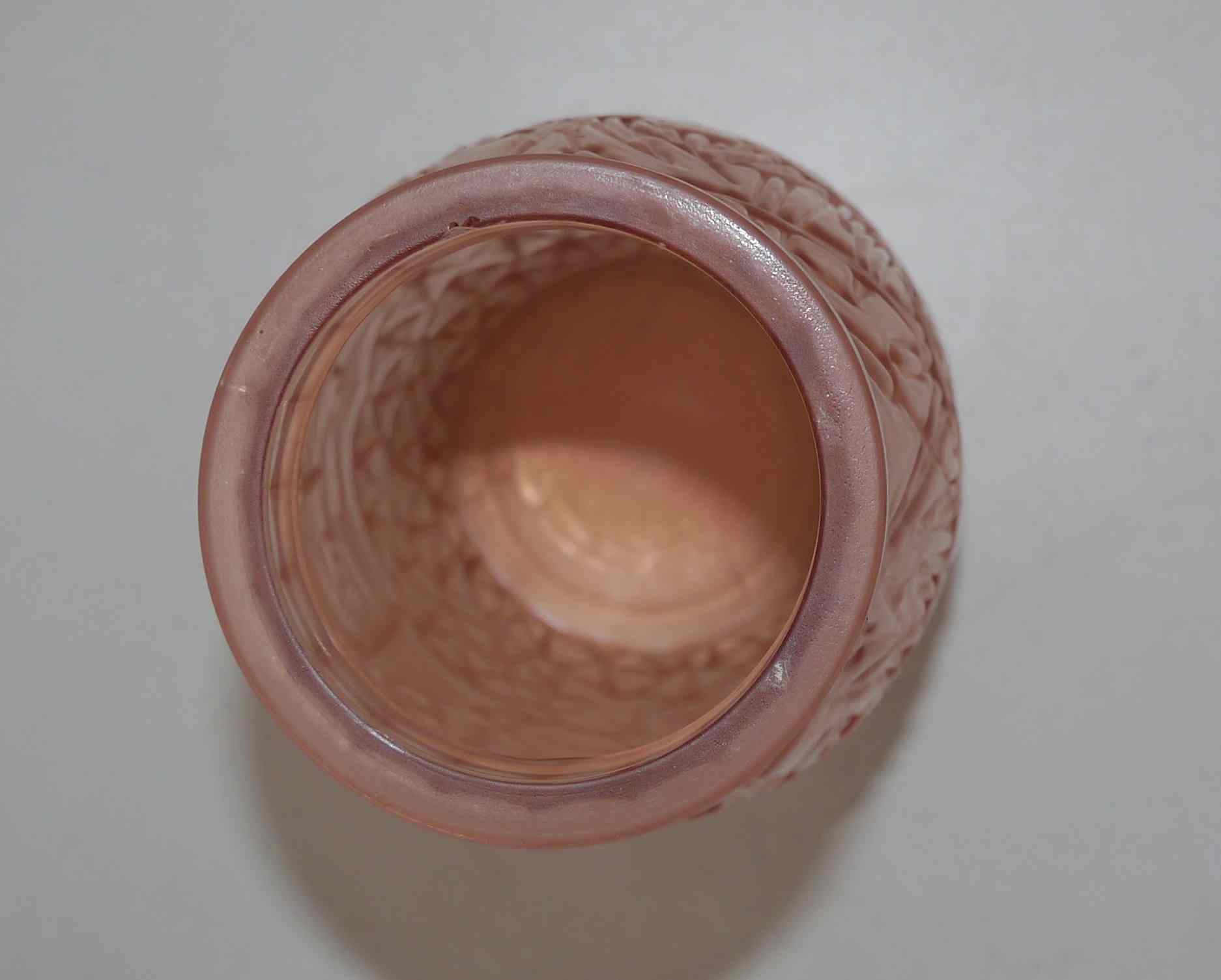 Orange art deco vase 30s