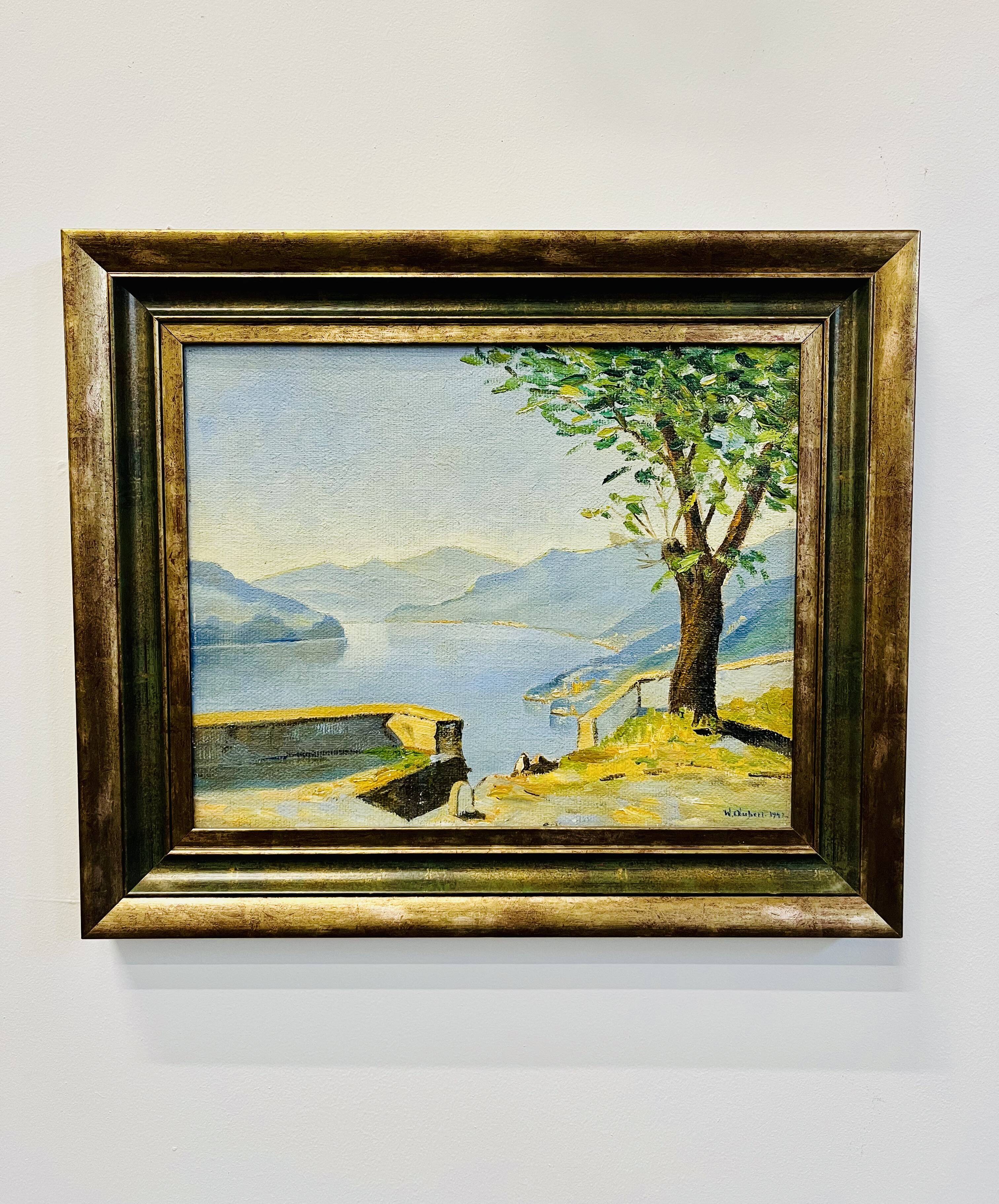 Oil on canvas by William Victor Aubert (1856–1942)