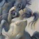 Francis DE SAINT GENIES: Young Girl with a Unicorn, original signed lithograph