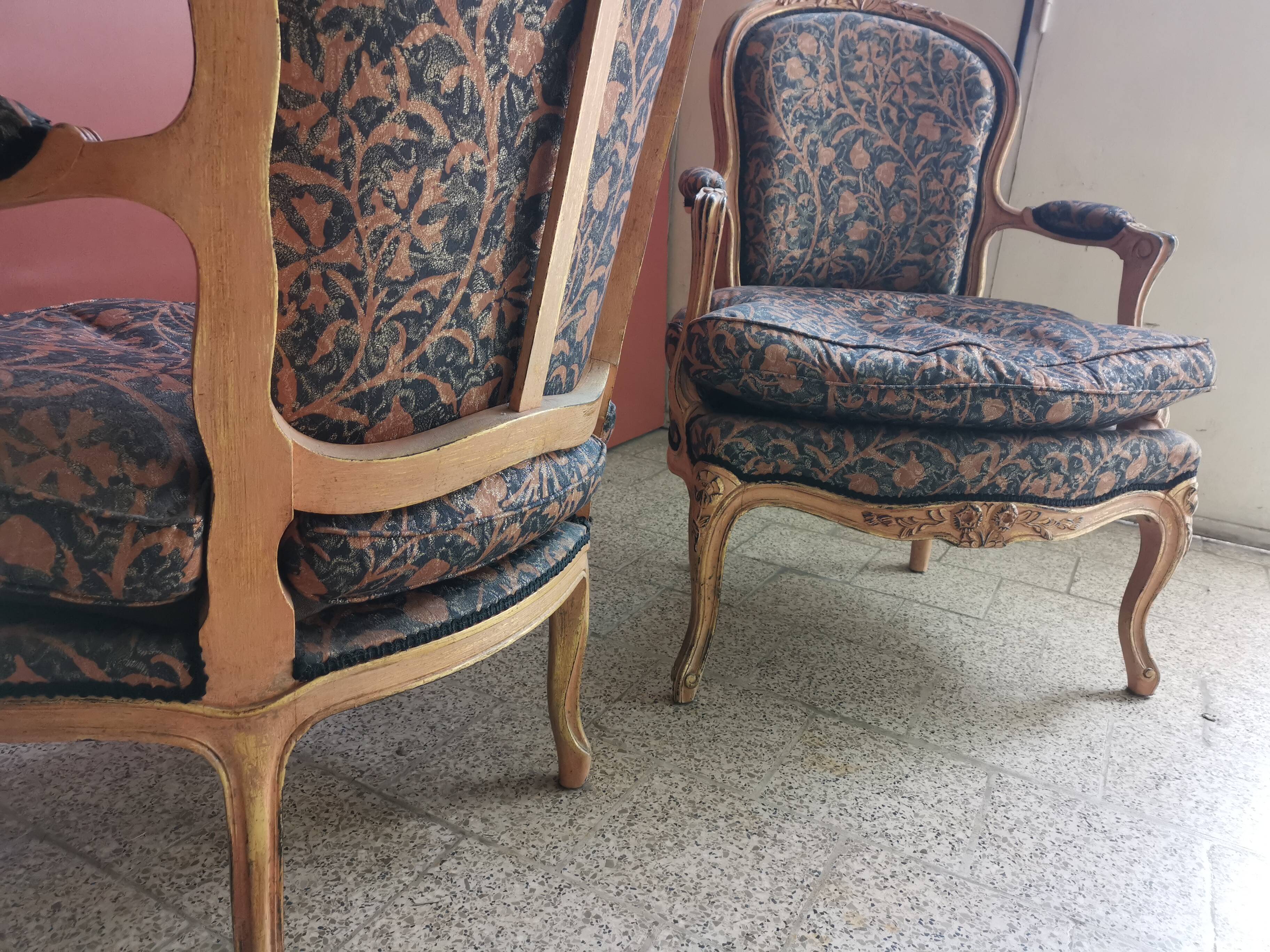 Pair of Louis XV armchairs