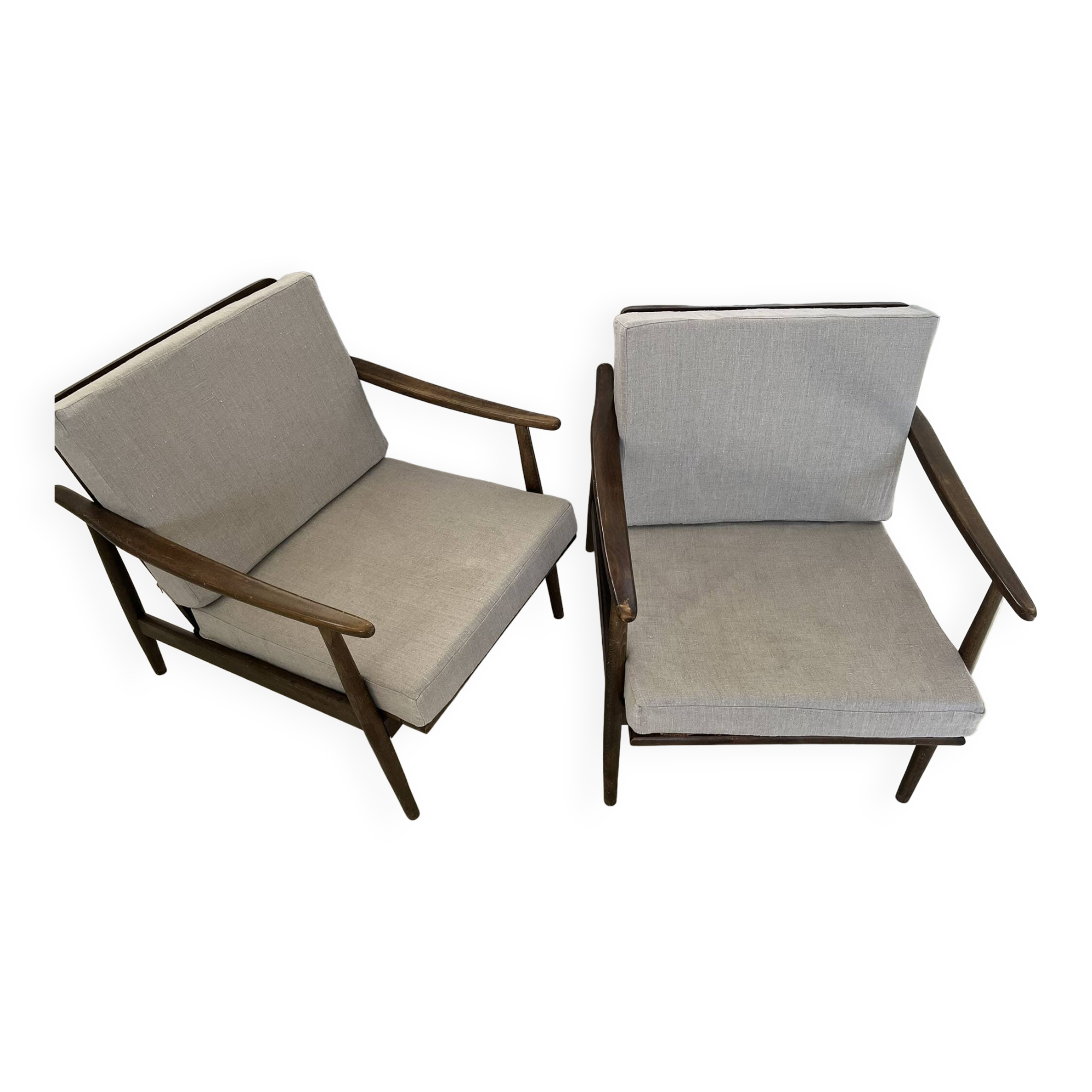 Pair of Scandinavian armchairs