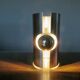 Pair of "oxar" brushed metal wall lights, space age, 1970