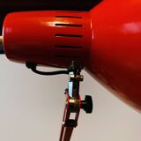 Red architect's articulated lamp - 1970