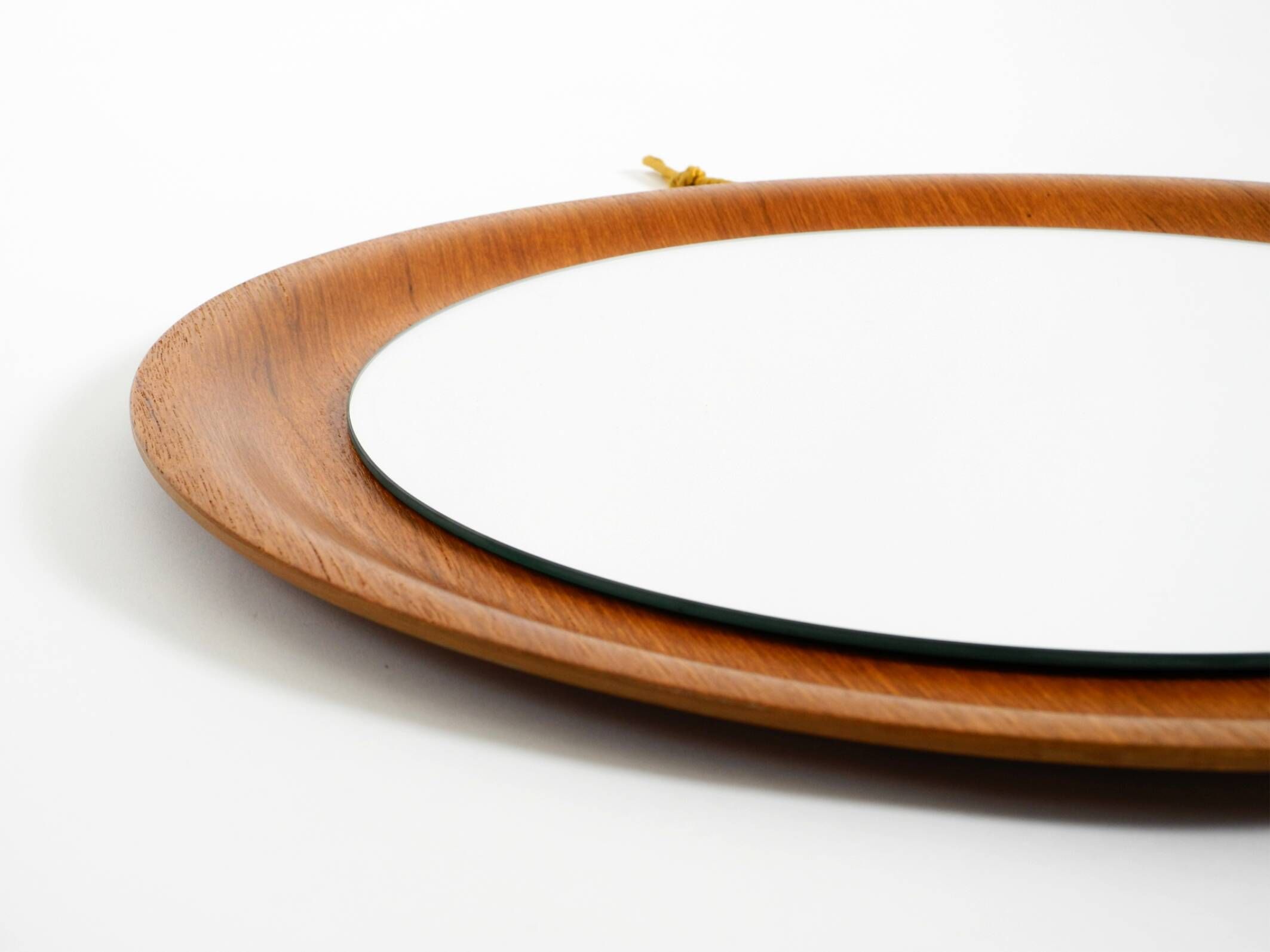 Rare Mid Century Modern teak wall mirror by ARY Fanerprodukter Nybro Sweden